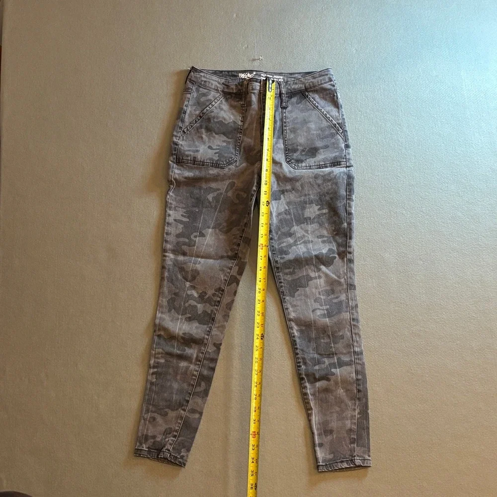 Mossimo High Rise Jegging Urban Camo Gray Black Super Stretch‎ Size 6/28